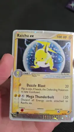 2003 Raichu ex 98/100 Holo Pokemon TCG EX Sandstorm DMG - Image 2