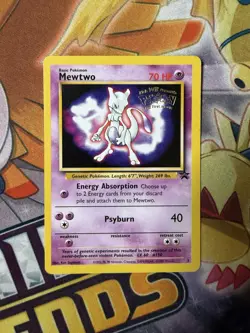 MEWTWO Black Star Promo #3 1999 *Kids WB The First Movie* Pokemon Card - Image 1