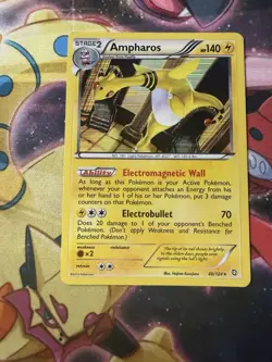 Pokemon TCG Ampharos Dragons Exalted 40/124 Holo Holo Rare - Image 1