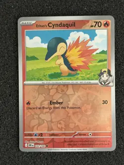 Ethan's Cyndaquil 32/182 Reverse Holo Destined Rivals - Pokemon TCG - Image 1