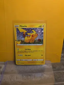Pokemon TCG General Mills 25th Anniversary Pikachu #SWSH039 Black Star Promo - Image 1