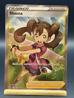 Pokemon TCG Fusion Strike Shauna 263/264 Holo Full Art Ultra Rare NM Condition - Image 1