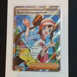 Pokemon Rosa's Encouragement 114/088 Full Art Holo Rare Trainer-Supporter POR R - Image 1