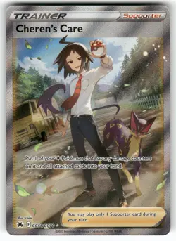 Cheren's Care GG58/GG70 Ultra Rare Crown Zenith Galarian Gallery Pokemon NM - Image 1