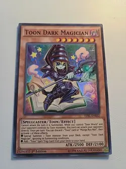 YUGIOH Toon Dark Magician TDIL-EN032 1st Edition - Image 1