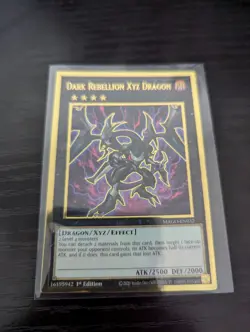 YuGiOh Dark Rebellion Dragon MAGO-EN032 1st Edition Premium Gold NM - Image 1