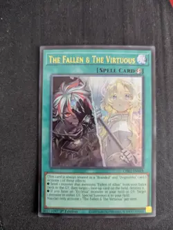 YuGiOh The Fallen & The Virtuous CH01-EN019 1st Edition Ultra Rare NM - Image 1