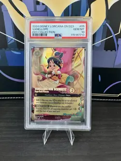 Disney Lorcana Vanellope Sugar Rush Princess 05/D23 Collection PSA 10 GEM MINT - Image 1