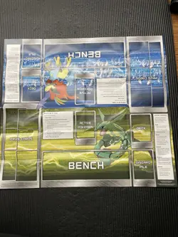 Pokemon TCG Rayquaza Keldeo Battle Deck Black White Kyurem Playmat Lot of 34x - Image 2