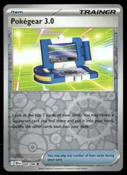 Pokegear 3.0 SV: Black Bolt 084 Reverse Holo Pokemon Near Mint - Image 1