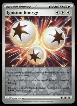 Ignition Energy SV: White Flare 086 Reverse Holo Pokemon Near Mint - Image 1