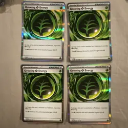 4x Growing Grass Energy 086/088 - ME03: Perfect Order (ME03) Pokemon Playset x4 - Image 1