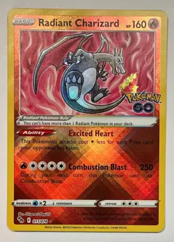 Radiant Charizard 011/078 Pokemon GO Holo Rare - Image 1