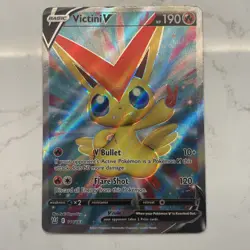 Pokemon - Victini V (Full Art) - 144/163 - SWSH05: Battle Styles - Lightly Playe - Image 1