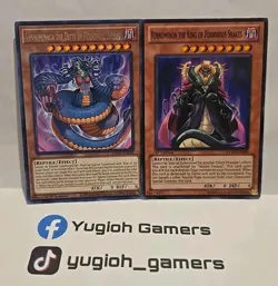 YUGIOH VENNOMINAGA THE DEITY OF POISONOUS SNAKES+VENNOMINION COMMON RARE LIGHT P - Image 1