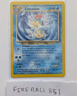 Croconaw 31/111 - Neo Genesis - Non-Holo Uncommon WOTC Pokemon Card - NM - Image 1