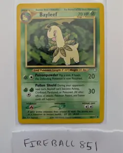 Bayleef 28/111 - Neo Genesis - Non-Holo Uncommon WOTC Pokemon Card - NM - Image 1