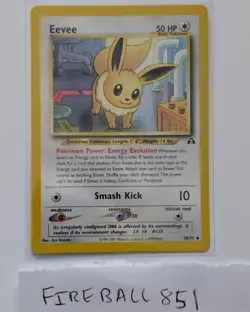 Eevee 38/75 - Neo Discovery - Non-Holo Uncommon WOTC Pokemon Card - VG/LP - Image 1