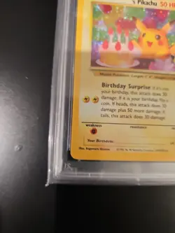 2021 Pokemon Celebrations Birthday Pikachu - Holo #24 PSA 9 - Image 2