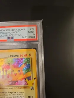 2021 Pokemon Celebrations Birthday Pikachu - Holo #24 PSA 9 - Image 5