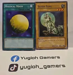 YUGIOH SILVER FANG+MYSTICAL MOON COMMON DIFFERENT SETS LIGHT PLAYED - Image 1