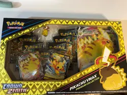 Pokemon Crown Zenith Pikachu VMAX Premium Collection Box- 7 PACKS. Plus more. - Image 1