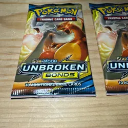 2019 Pokemon TCG Sun & Moon Unbroken Bonds (4 packs total) Factory Sealed Lot - Image 3
