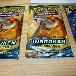 2019 Pokemon TCG Sun & Moon Unbroken Bonds (4 packs total) Factory Sealed Lot - Image 4