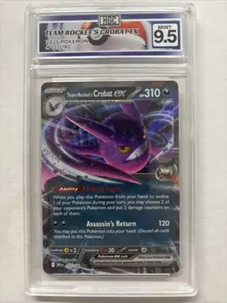2025 Pokemon Team Rocket’s Crobat Ex #122 HGC 9.5 (sb3) - Image 1