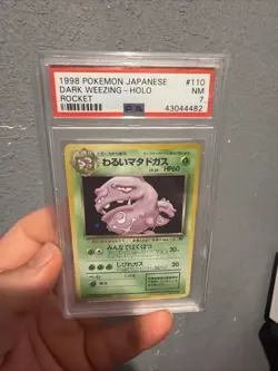 Pokemon TCG Dark Weezing Holo Rare 1998 Japanese Team Rocket - Image 1