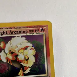 Pokemon Light Arcanine Neo Destiny Holo Rare 12/105 100 HP Stage 1 2000 English - Image 3