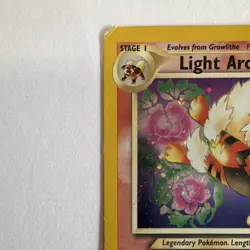 Pokemon Light Arcanine Neo Destiny Holo Rare 12/105 100 HP Stage 1 2000 English - Image 4