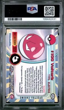 2000 TOPPS CHROME POKEMON T.V. SPECTRA #118 GOLDEEN PSA 10 LOW RARE POP OF 8 WOW - Image 2