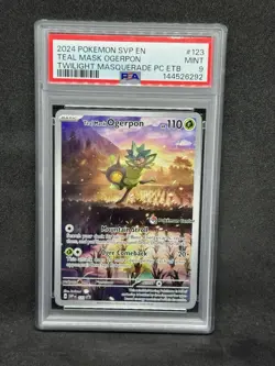 Teal Mask Ogerpon #123 Pokemon Center Black Star Promo Twilight Masq. MINT PSA 9 - Image 1