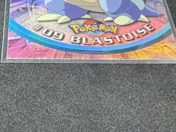 2000 Pokemon Topps Chrome Blastoise #09 Holo Foil TV Animation Series Blue NM/LP - Image 4