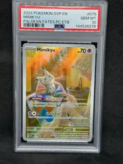 Mimikyu - 075 Paldean Fates (Pokemon Center Exclusive) PSA 10 - Image 1