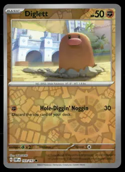 Diglett SV03: Obsidian Flames 103/197 Common Reverse Holo Pokemon TCG NM - Image 1