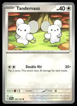 Tandemaus SV01: Scarlet & Violet Base Set 160/198 Common Normal Pokemon TCG NM - Image 1
