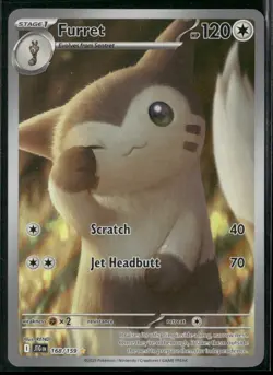 Furret SV09: Journey Together 168/159 Illustration Rare Holofoil Pokemon TCG NM - Image 1