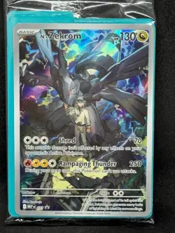 N's Zekrom - ME: Mega Evolution Promo 031 Promo Holo Pokemon SEALED NM - Image 1