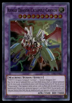 Armed Dragon Catapult Cannon Legendary Duelists Ancient Millennium LED2-EN021 LP - Image 1