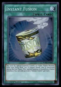 Instant Fusion Fusion Enforcers FUEN-EN042 Super Rare Yugioh Lightly Played - Image 1