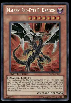 Malefic Red-Eyes B. Dragon (Secret) Bonds Beyond Time Movie Pack YMP1-EN001 LP - Image 1