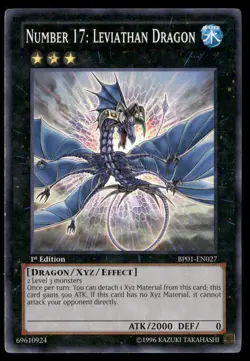 Number 17: Leviathan Dragon Battle Pack: Epic Dawn BP01-EN027 Rare Yugioh LP - Image 1