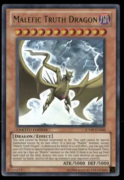 Malefic Truth Dragon Shonen Jump Magazine Promos JUMP-EN048 Ultra Rare Yugioh LP - Image 1