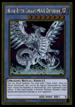 Blue-Eyes Chaos MAX Dragon The Dark Side of Dimensions Gold Edition MVP1ENG04 LP - Image 1