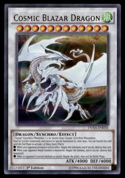 Cosmic Blazar Dragon Duelist Saga DUSA-EN034 Ultra Rare Yugioh Lightly Played - Image 1