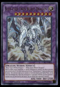 Blue-Eyes Twin Burst Dragon Legendary Collection Kaiba LCKC-EN058 Yugioh DMG - Image 1