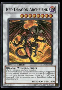 Red Dragon Archfiend 2010 Collectors Tins CT07-EN025 Super Rare Yugioh LP - Image 1