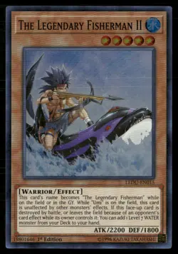 The Legendary Fisherman II Legendary Duelists LEDU-EN015 Super Rare Yugioh LP - Image 1
